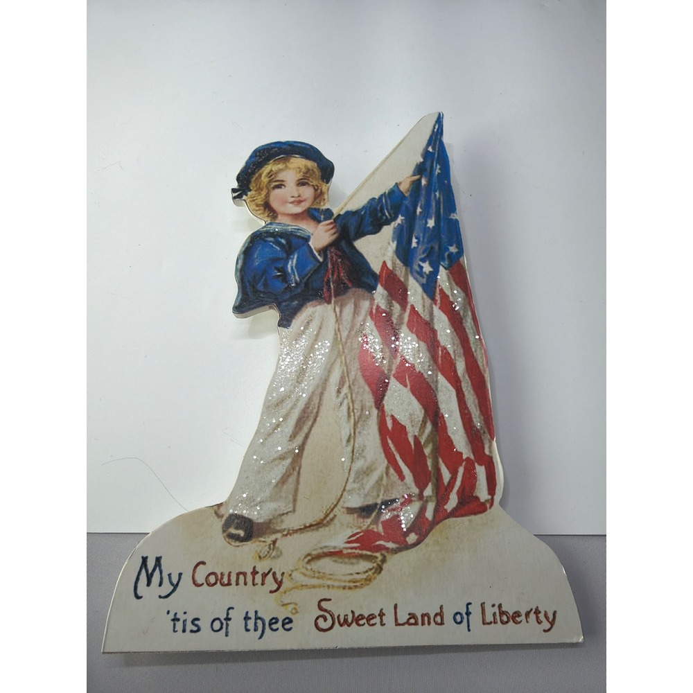 Bethany Lowe Designs Patriotic Americana Dummy Board Set 4th of July Decor 2pc - Picture 5 of 8